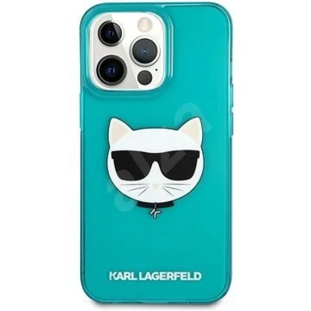 Husa Cover Karl Lagerfeld TPU Choupette Head pentru iPhone 13 Pro Max Blue