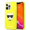 Husa Cover Karl Lagerfeld TPU Choupette Head pentru iPhone 13 Pro Yellow