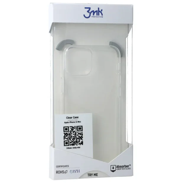 Husa Cover Silicon Mat 3mk pentru iPhone 13 Mini Transparent