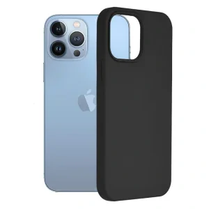 Husa Cover Silicon Mat 3mk pentru iPhone 13 Pro Max Negru