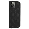 Husa Cover Guess Silicone pentru iPhone 12 Pro Max Tone On Tone Black