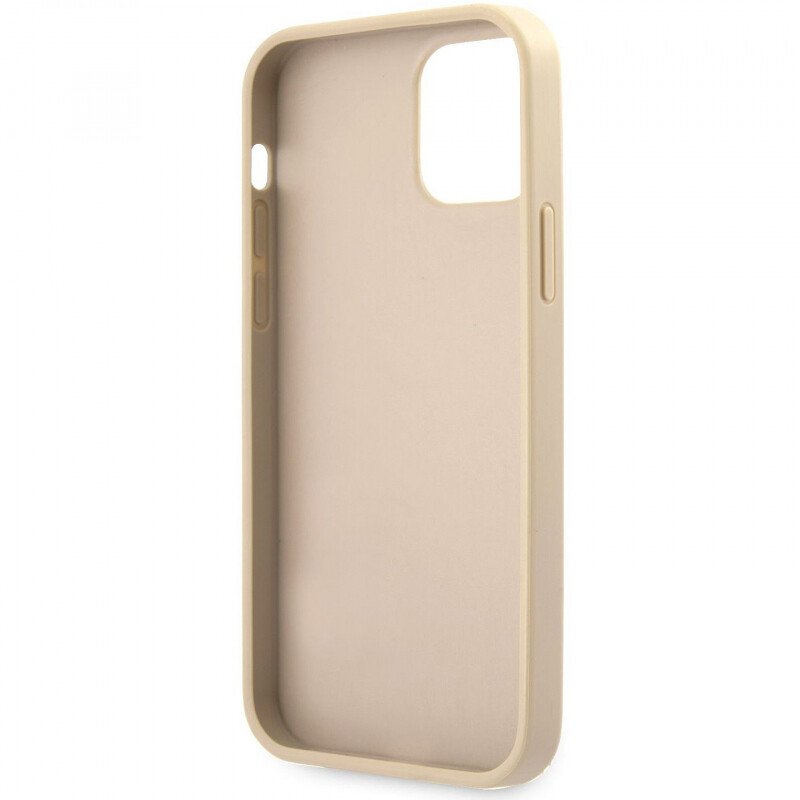 Husa Cover Guess PU Saffiano Vintage Script Pentru iPhone 12/12 Pro Gold thumb