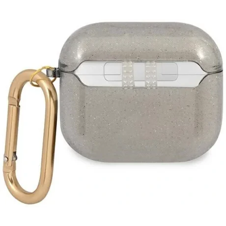 Husa AirPods Guess 4G TPU Glitter pentru AirPods 3 GUA3UCG4GK Negru