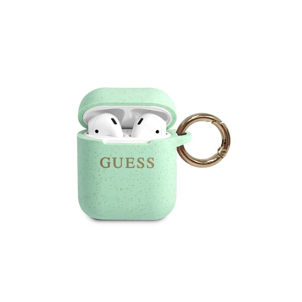 Husa Airpods Guess Denim Triangle pentru Airpods 1/2 Green thumb