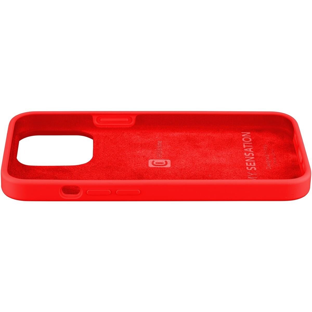 Husa Cover Cellularline Silicon Soft pentru iPhone 13 Pro Rosu thumb