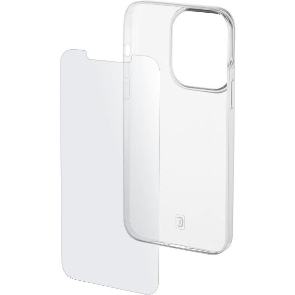 Pachet Husa si Folie Cellularline pentru iPhone 13 Pro Transparent thumb