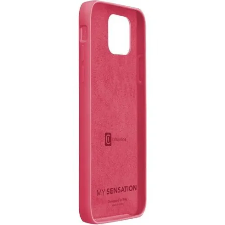 Husa Cover Cellularline Silicon Soft pentru iPhone 12/12 Pro Portocaliu