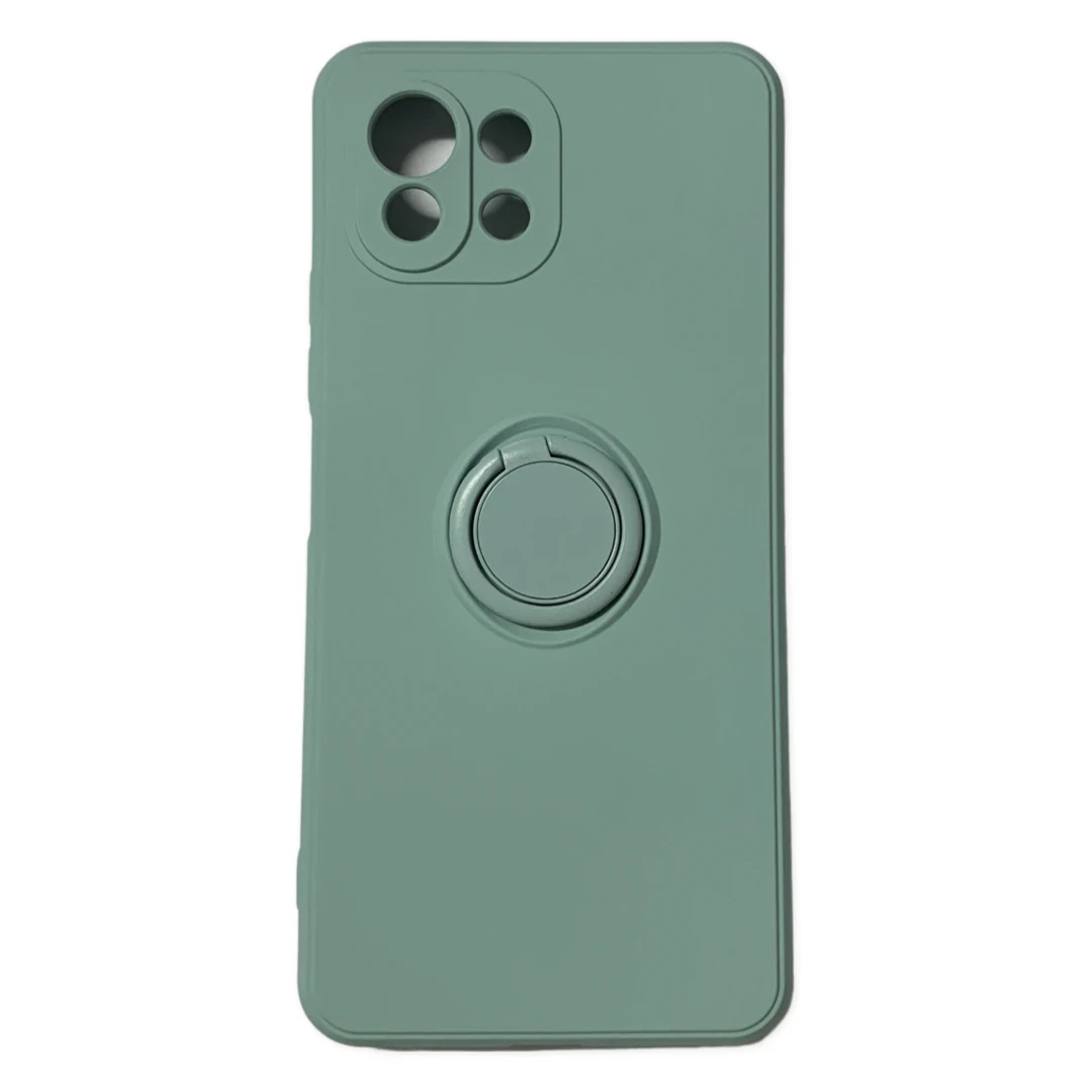 Husa Cover Silicon Finger Grip pentru Xiaomi Mi 11 Lite 4G/5G Verde thumb