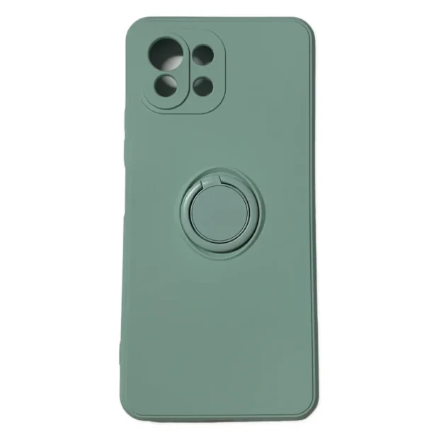 Husa Cover Silicon Finger Grip pentru Xiaomi Mi 11 Lite 4G/5G Verde