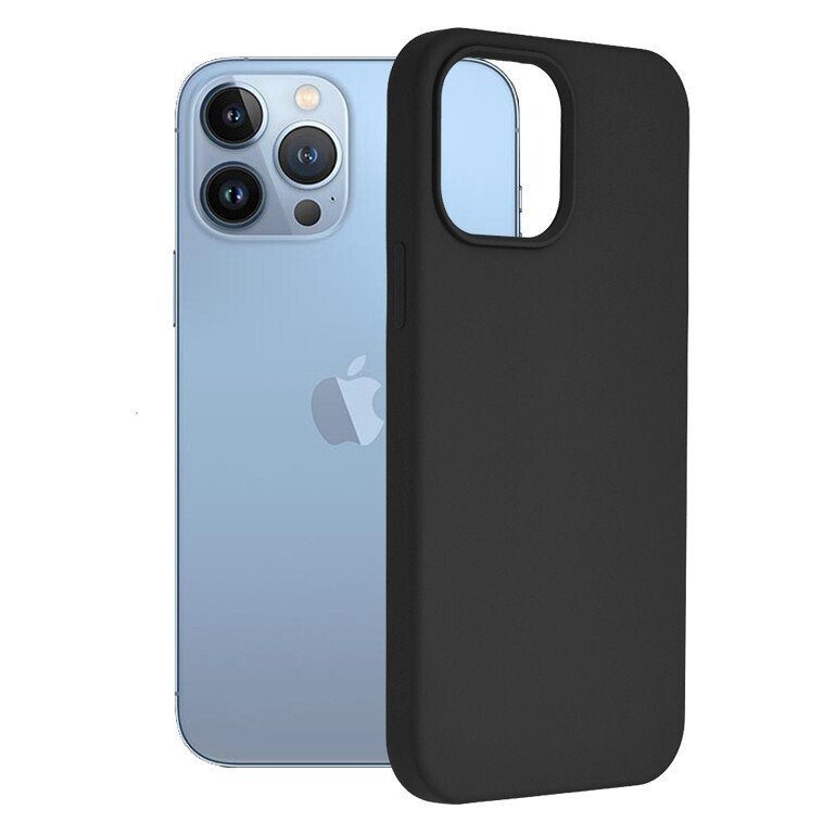 Husa Cover Silicon Mat 3mk pentru iPhone 13 Pro Negru thumb