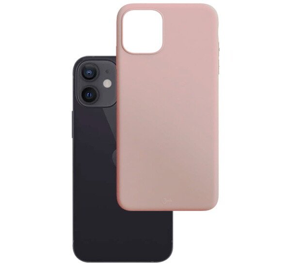 Husa Cover Silicon Mat 3mk pentru iPhone 13 Roz thumb