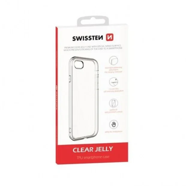 Husa Cover Swissten Silicon Jelly pentru iPhone 13 Pro Max Transparent