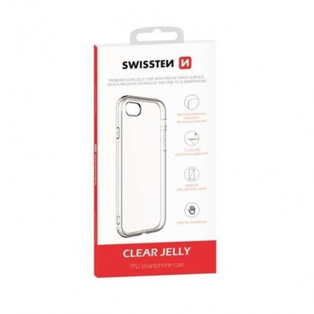 Husa Cover Swissten Silicon Jelly pentru iPhone 13 Transparent