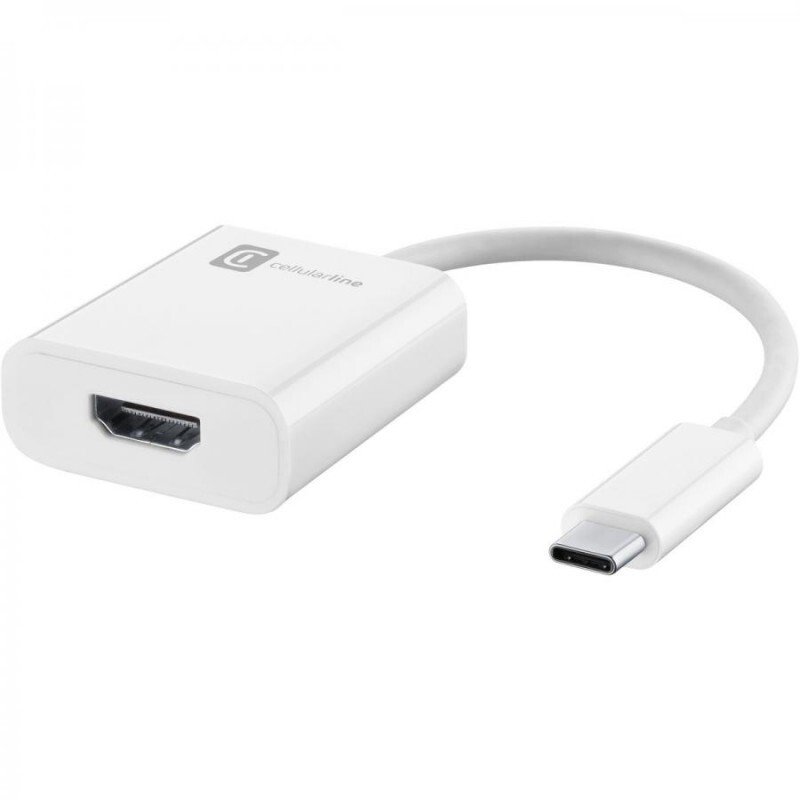 Adaptor Cellularline HDMI to USB-C Alb thumb