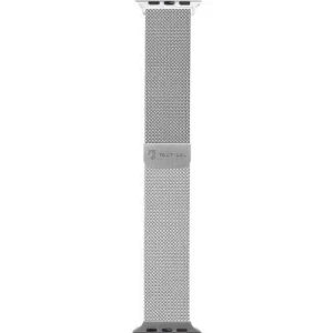 Curea Tactical Loop Magnetic Stainless Steel pentru Apple IWatch 1/2/3/4/5/6/SE 42/44mm Argintiu