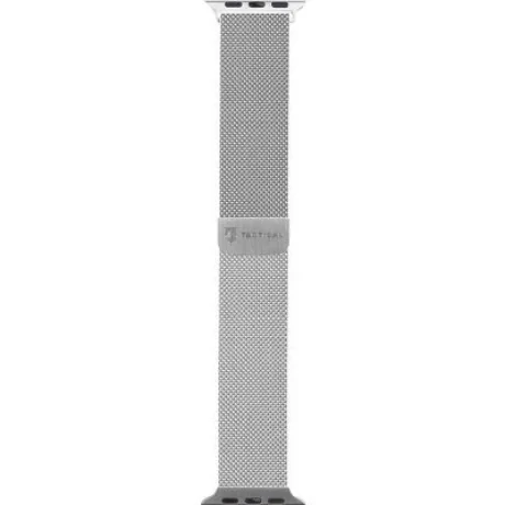 Curea Tactical Loop Magnetic Stainless Steel pentru Apple IWatch 1/2/3/4/5/6/SE 42/44mm Argintiu