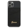 CardSlot Guess Saffiano Metal Logo Black