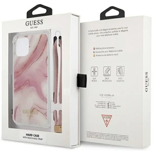 Husa Cover Guess Marble pentru iPhone 12 Pro Max Pink