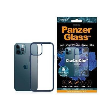Husa Cover Panzer Clear Case pentru iPhone 12 Pro Max Albastru thumb
