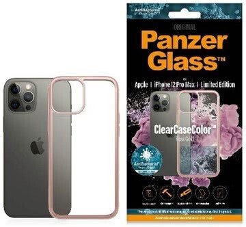 Husa Cover Panzer Clear Case pentru iPhone 12 Pro Max Rose Gold thumb