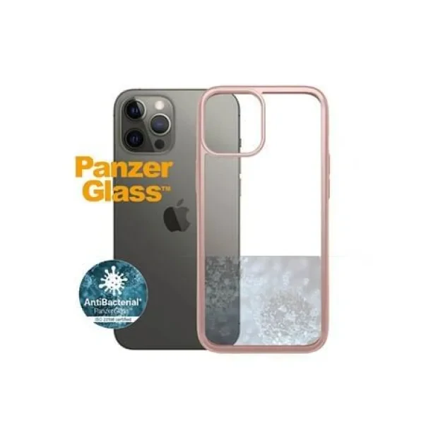 Husa Cover Panzer Clear Case pentru iPhone 12 Pro Max Rose Gold