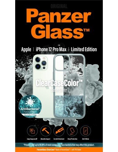 Husa Cover Panzer Clear Case pentru iPhone 12 Pro Max Silver thumb