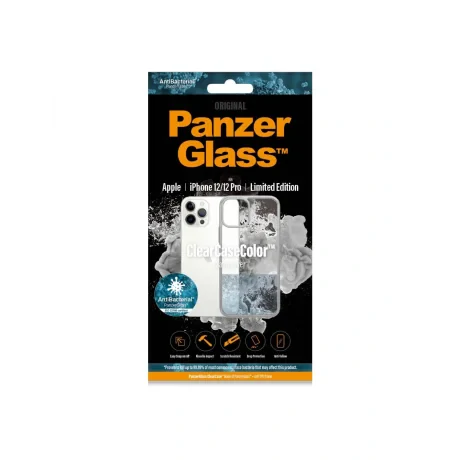 Husa Cover Panzer Clear Case pentru iPhone 12/12 Pro Silver