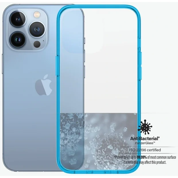 Husa Cover Panzer Clear Case pentru iPhone 13 Pro Albastru