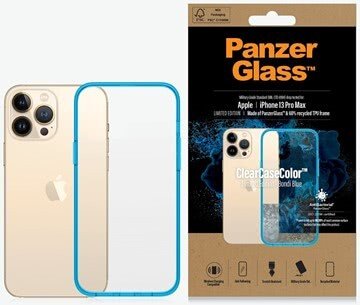 Husa Cover Panzer Clear Case pentru iPhone 13 Pro Max Albastru thumb