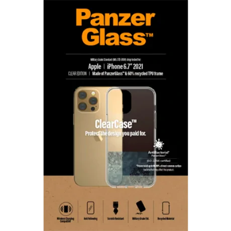 Husa Cover Panzer Clear Case pentru iPhone 13 Pro Max Transparent