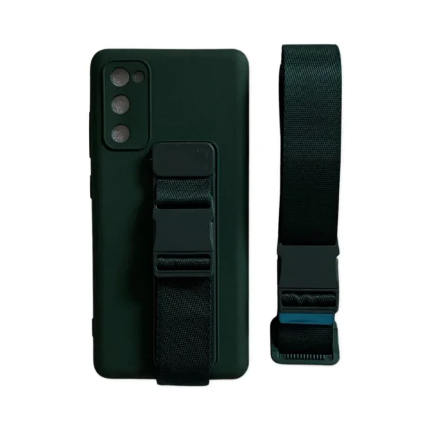 Husa Cover Silicon Rope cu suport pentru Samsung Galaxy S20 FE 5G Verde