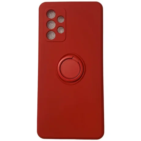 Husa Cover Silicon Finger Grip pentru Samsung A52/A52 5G Rosu