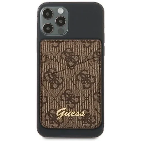 Cardslot Magnetic Triangle Logo Guess Brown