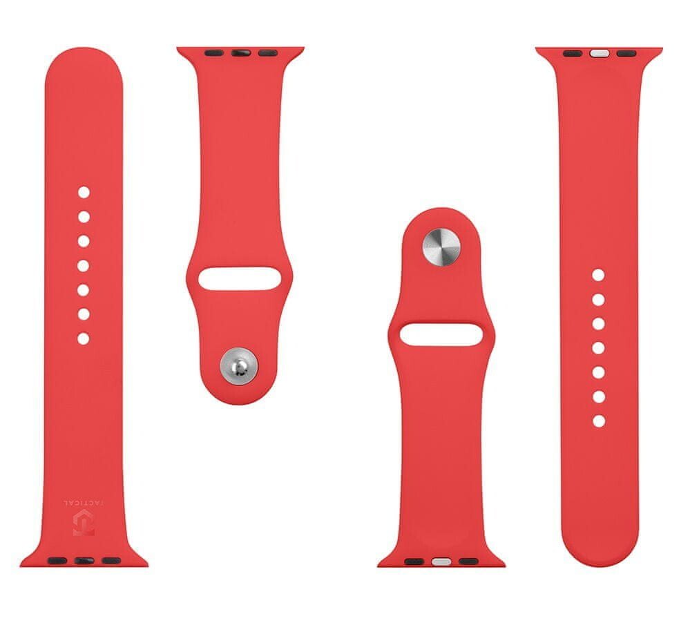 Curea ceas Silicon Tactical pentru Apple Watch 1/2/3/4/5/6/SE 42/44/45mm Red thumb