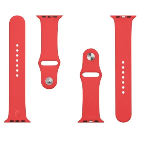 Curea ceas Silicon Tactical pentru Apple Watch 1/2/3/4/5/6/SE 42/44/45mm Red