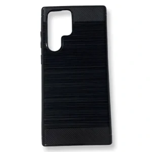 Husa Cover Silicon Carbon pentru Samsung Galaxy S22 Ultra Negru