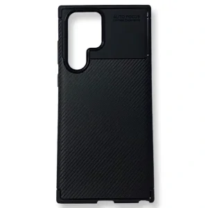 Husa Cover Silicon Carbon Vennus pentru Samsung Galaxy S22 Ultra Negru