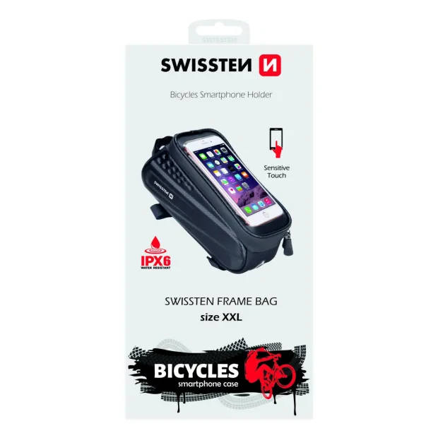 Husa Universala Swissten Watherproof pentru Bicicleta Negru