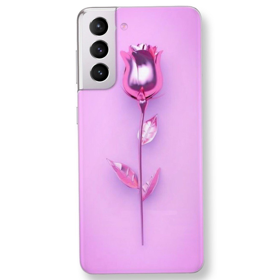 Husa Fashion Mobico pentru Samsung Galaxy S21 Purple Flower thumb