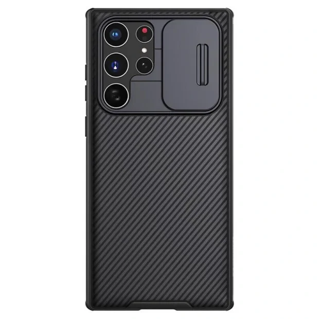 Husa Cover Nillkin CamShield Pro Hard pentru Samsung Galaxy S22 Ultra Negru