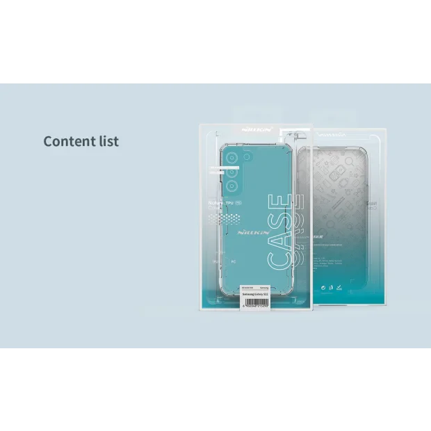 Husa Cover Nillkin Nature Silicon Slim pentru Samsung Galaxy S22 Transparent