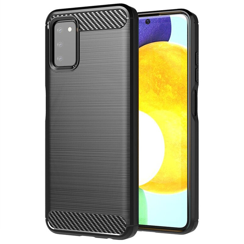 Husa Cover Silicon Carbon pentru Samsung Galaxy A03s Negru thumb