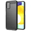 Husa Cover Silicon Carbon pentru Samsung Galaxy A03s Negru