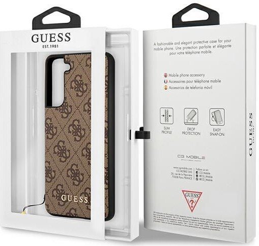 Husa Cover Guess 4G Charms pentru Samsung Galaxy S21 FE Brown thumb