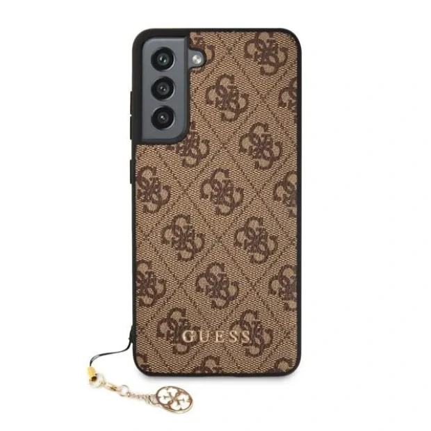 Husa Cover Guess 4G Charms pentru Samsung Galaxy S21 FE Brown