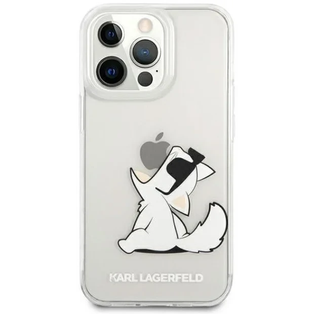Husa Cover Karl Lagerfeld Choupette Fun pentru iPhone 13 Pro Clear