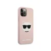 Husa Cover Karl Lagerfeld Choupette Head Silicone pentru iPhone 12/12 Pro Pink