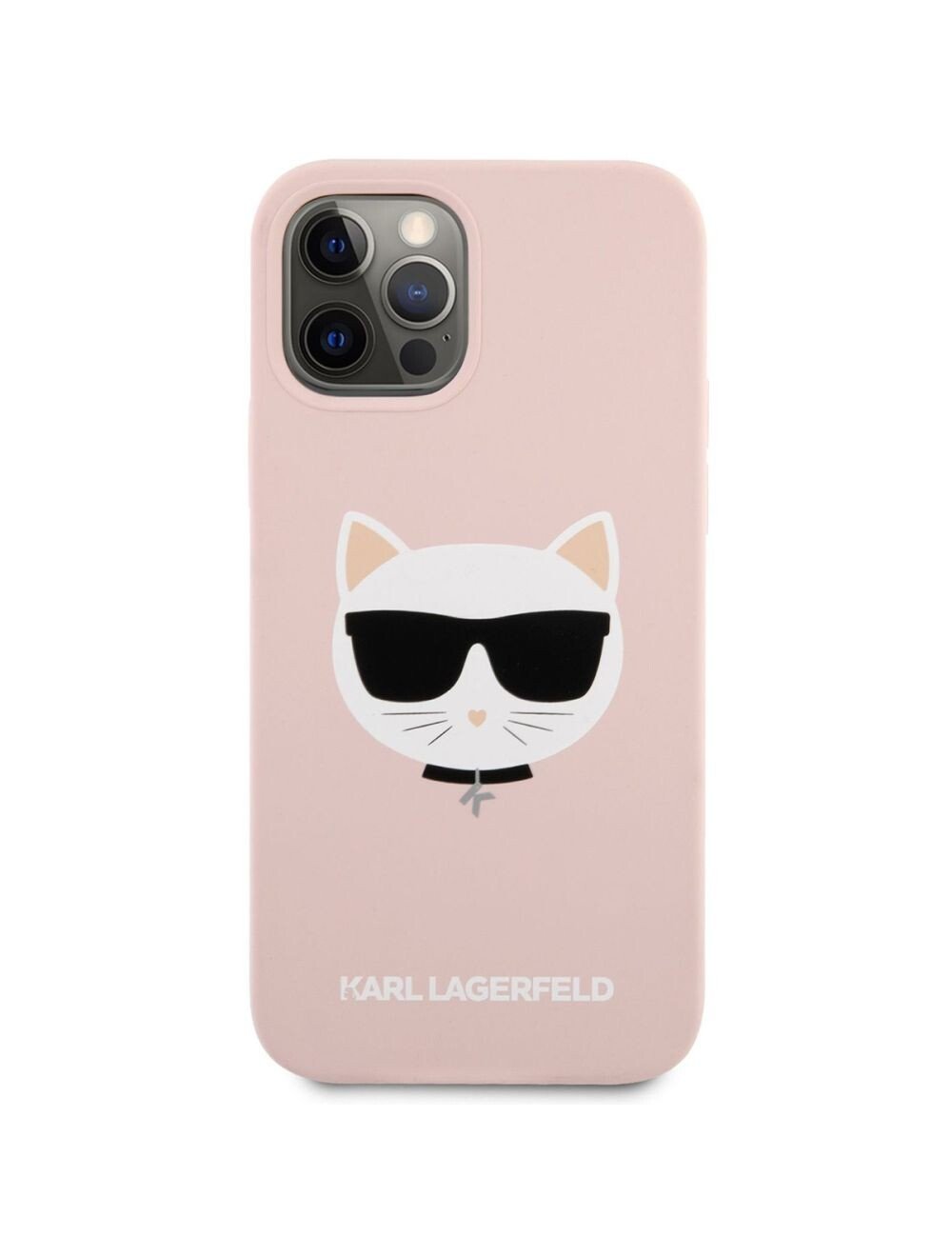 Husa Cover Karl Lagerfeld Choupette Head Silicone pentru iPhone 12/12 Pro Pink thumb