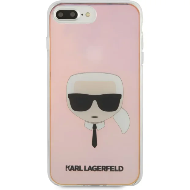 Husa Cover Karl Lagerfeld TPU Iridescente pentru iPhone 7/8 Plus Clear