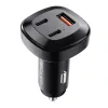 Incarcator Auto Acefast 1xUSB +2xType-C 66W Negru